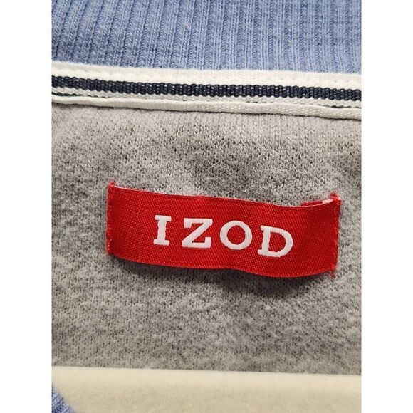 IZOD Men's Periwinkle Blue Advantage Fleece Crewneck Sweater, L - Picture 8 of 8